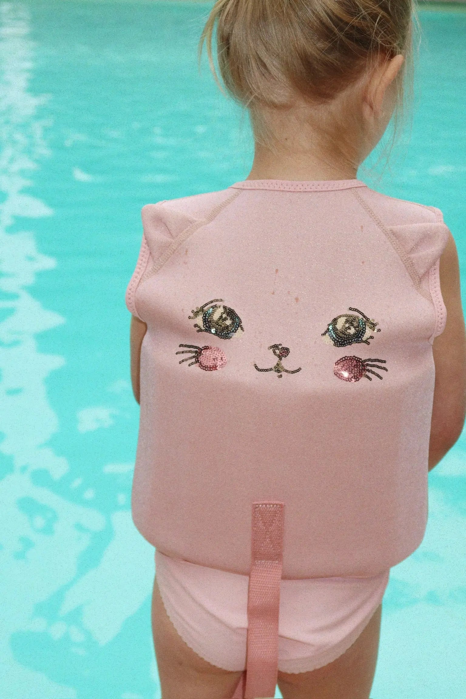 Kitty Swim Vest - Powder pink Konges Slojd