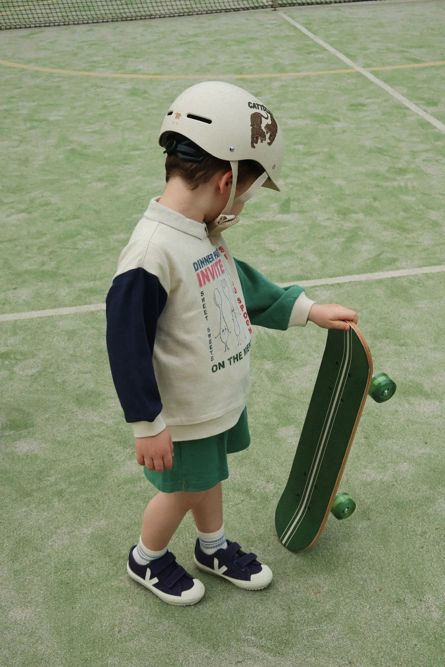 Konges Slojd - Cattitude skateboard with light up wheels Konges Slojd