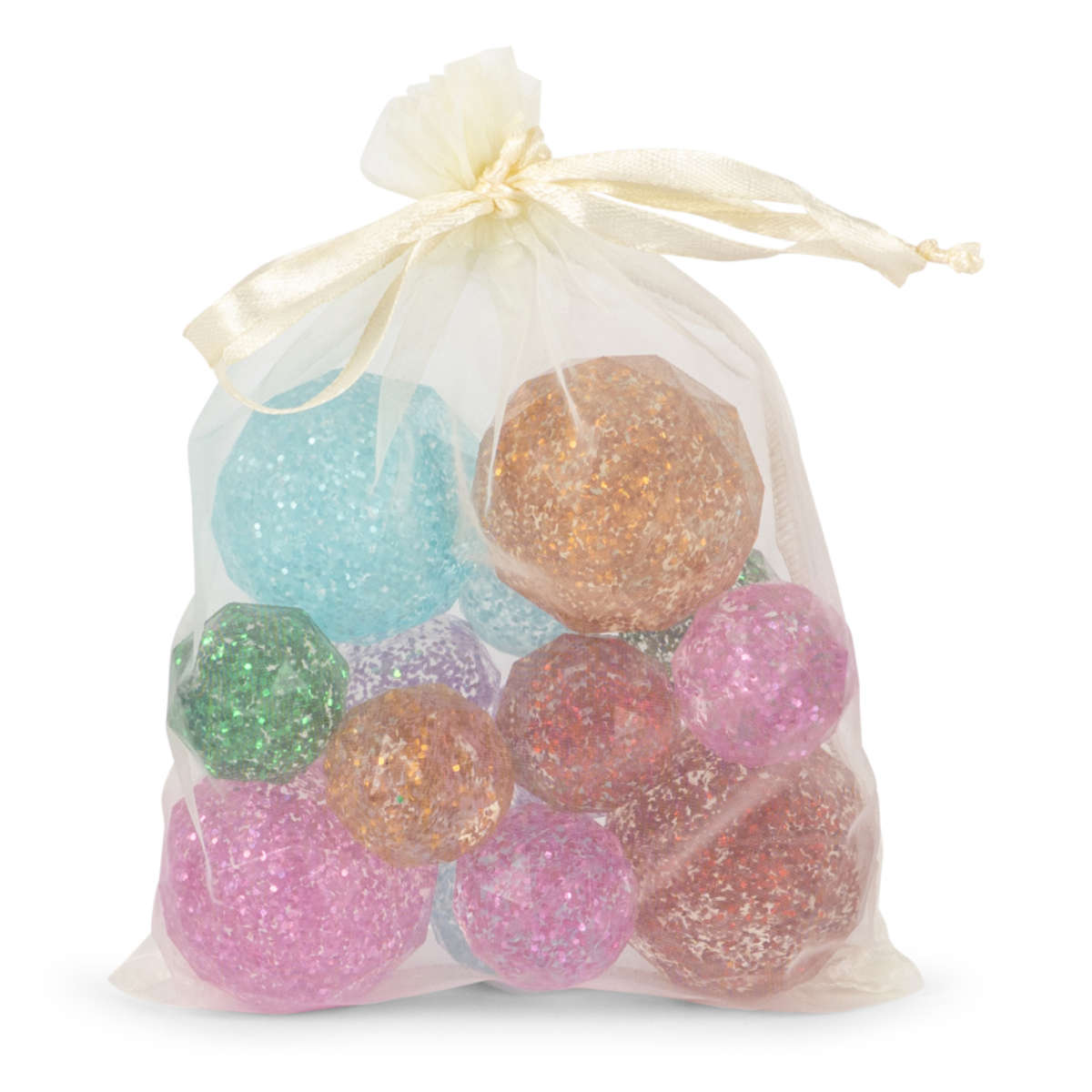 Konges Sløjd Star Bouncy Ball Set with Glitter, 14 pieces