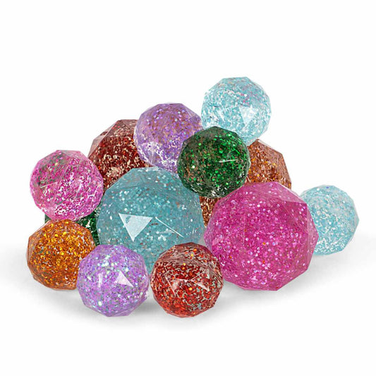 Konges Sløjd Star Bouncy Ball Set with Glitter, 14 pieces
