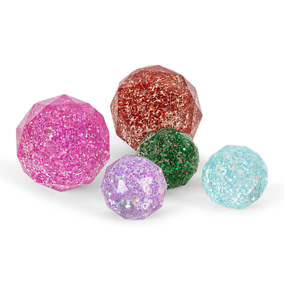 Konges Sløjd Star Bouncy Ball Set with Glitter, 14 pieces