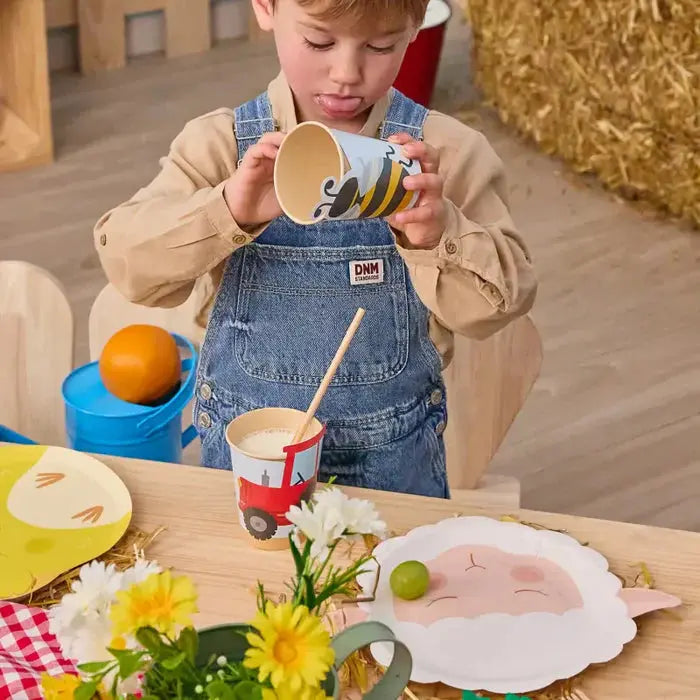 Kraft cardboard glass with 270cc farm Oh yeah!