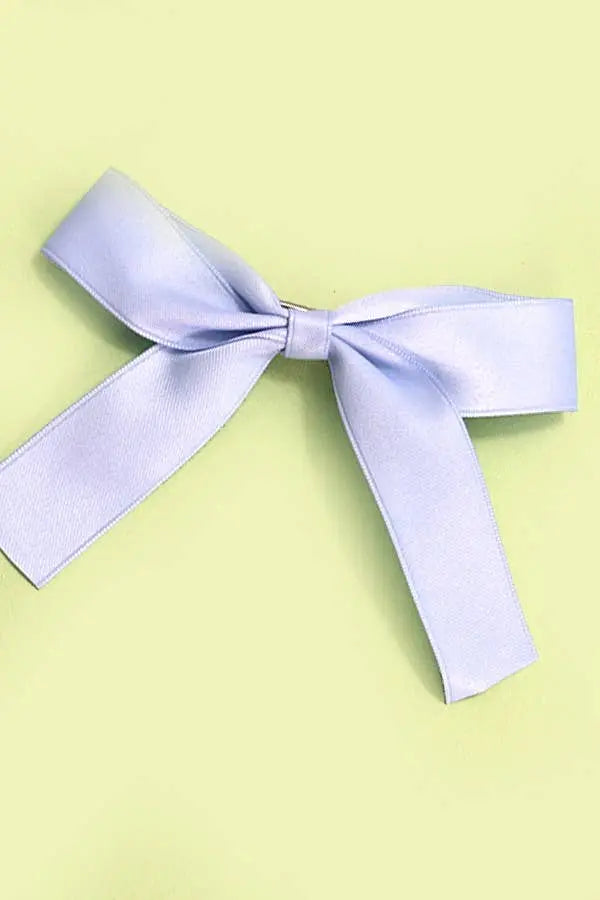 LARGE BOW RIBBON HAIR CLIPS | 40H744: Blue JOSSLYN by Wall to Wall