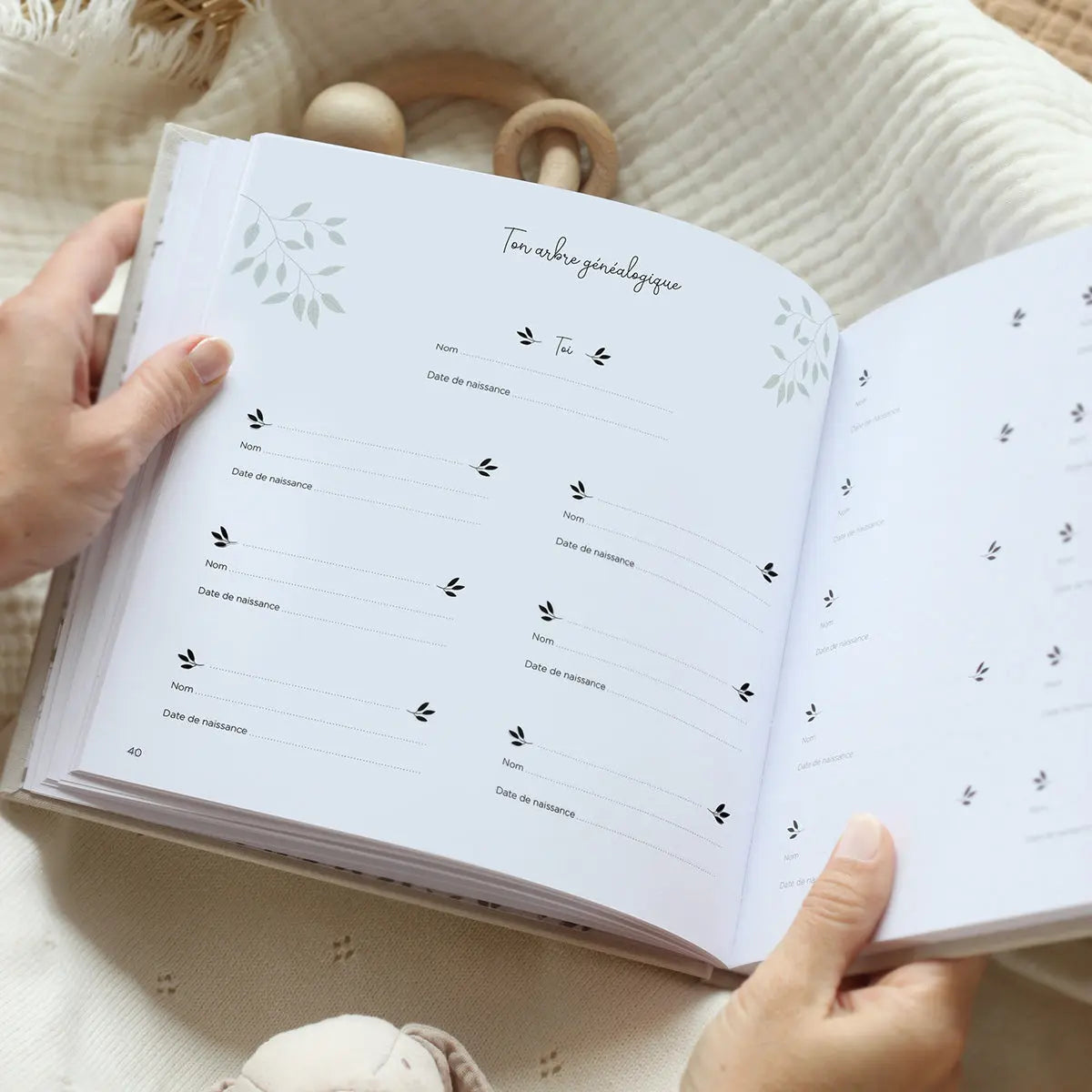 LIVRE SOUVENIRS DE BÉBÉ PREMIÈRE ANNÉE Zu-boutique