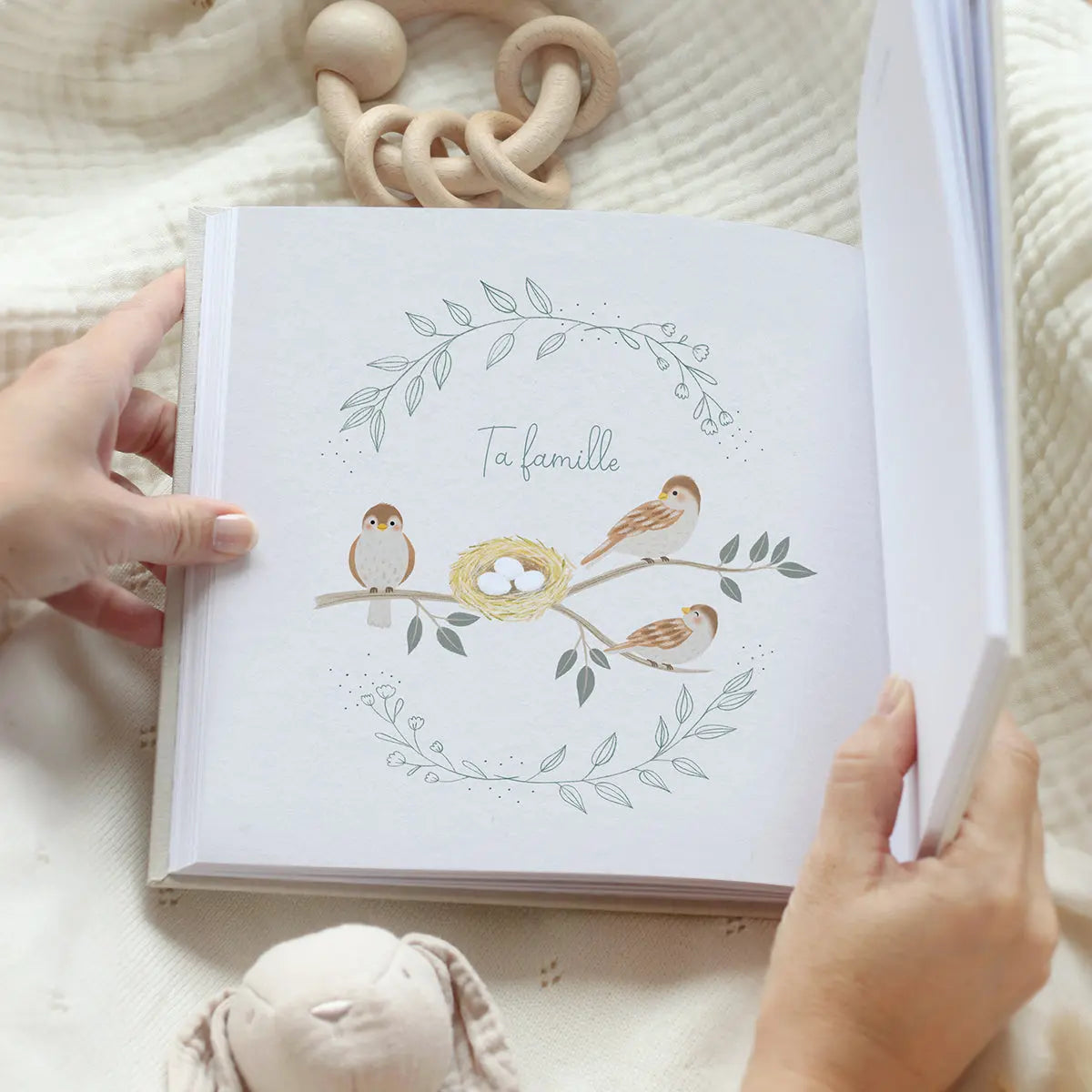 LIVRE SOUVENIRS DE BÉBÉ PREMIÈRE ANNÉE Zu-boutique