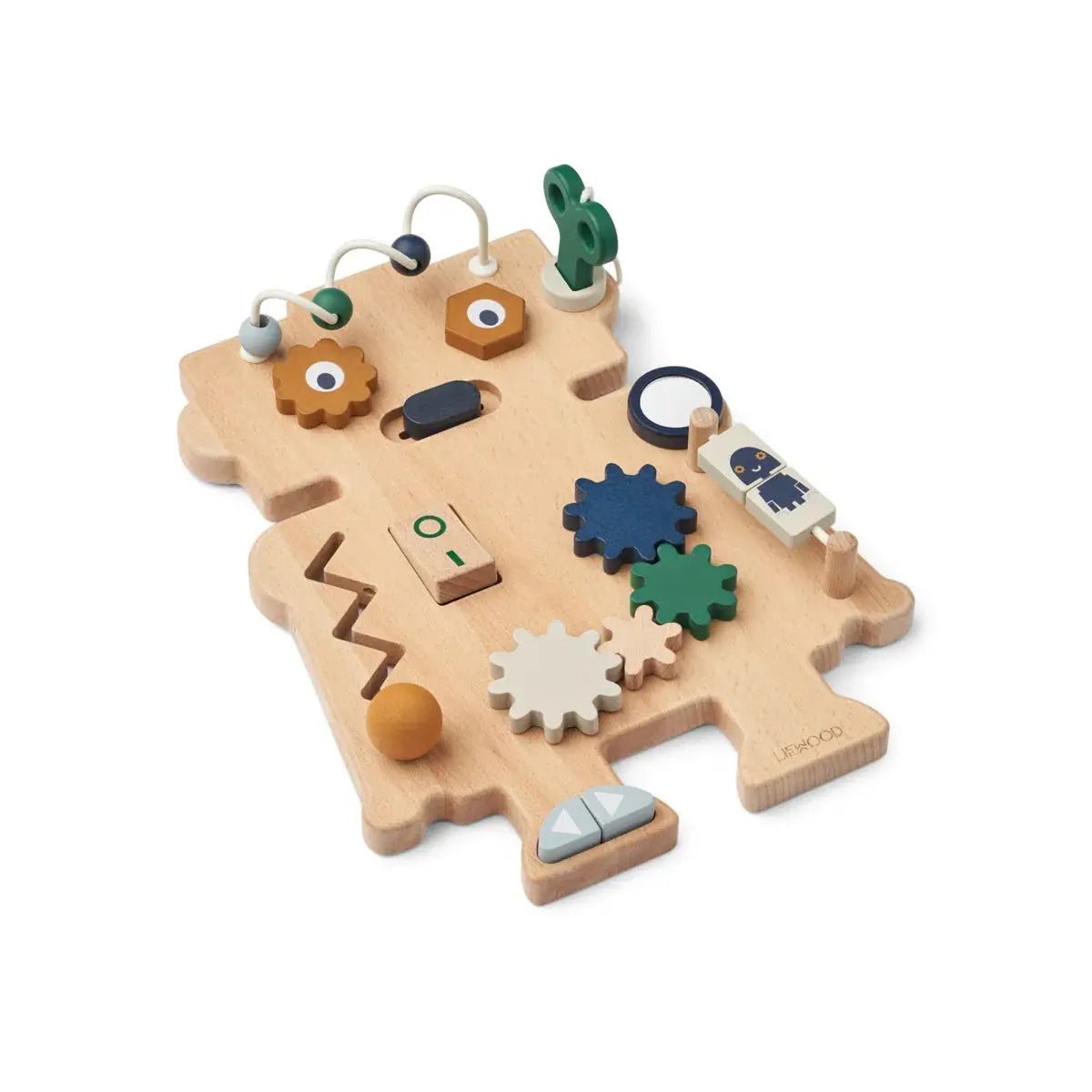 (LW19304) Carola Robot Play Board - Indigo Blue Multi LieWood