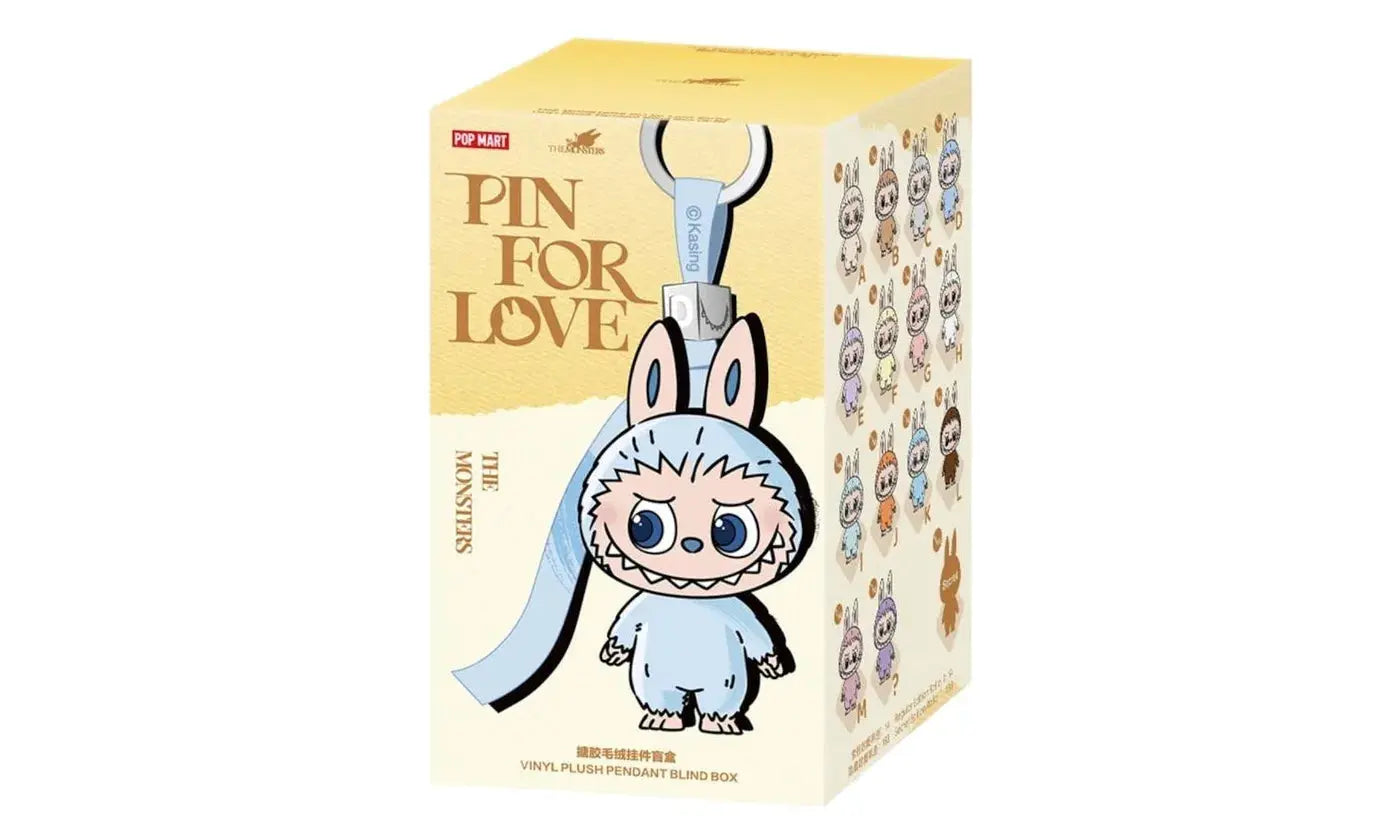 Labubu - PIN FOR LOVE SERIES-Vinyl Plush Pendant Blind Box Pop Mart