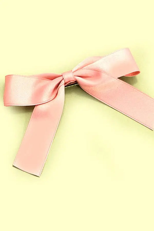 Large Bow Ribbon Hair Clip BLUSH JOSSLYN by Wall to Wall