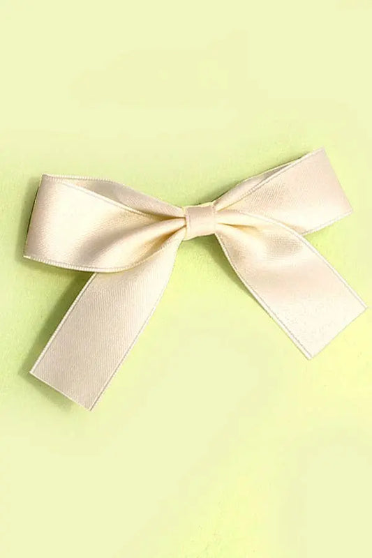 Large Bow Ribbon Hair Clip OFF WHITE JOSSLYN by Wall to Wall