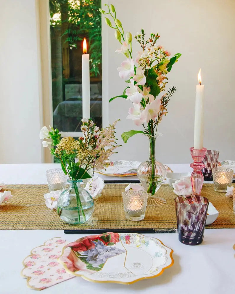 Large Glass Bud Vase | Summer Talking Tables