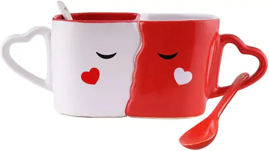 Large Matching Couples Mugs Gift Set, Romantic Present for Special Occasions. Twiddlers