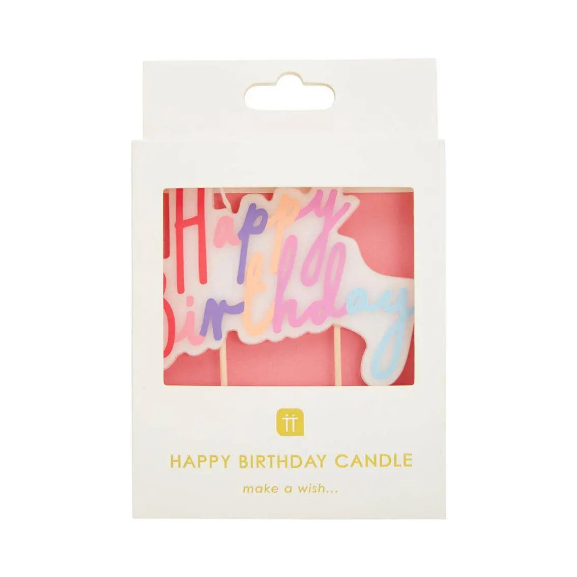 Large Pastel Happy Birthday Candle Talking Tables EU