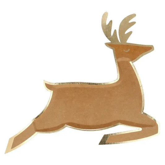 Leaping Reindeer Plates Meri Meri