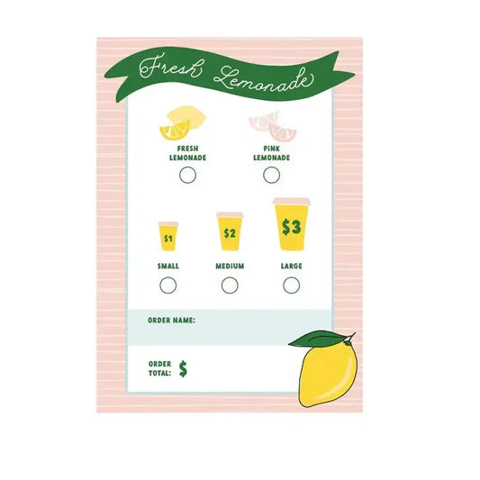 Lemonade Stand Play Notepad Magic Playbook