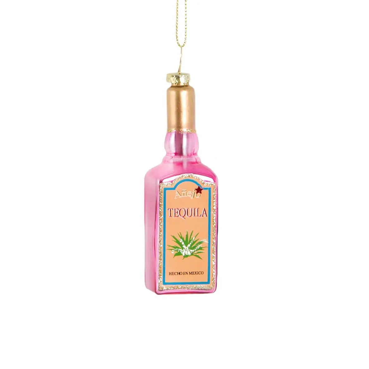Lets Celebrate Tequila Bottle Shaped Bauble SASS AND BELLE