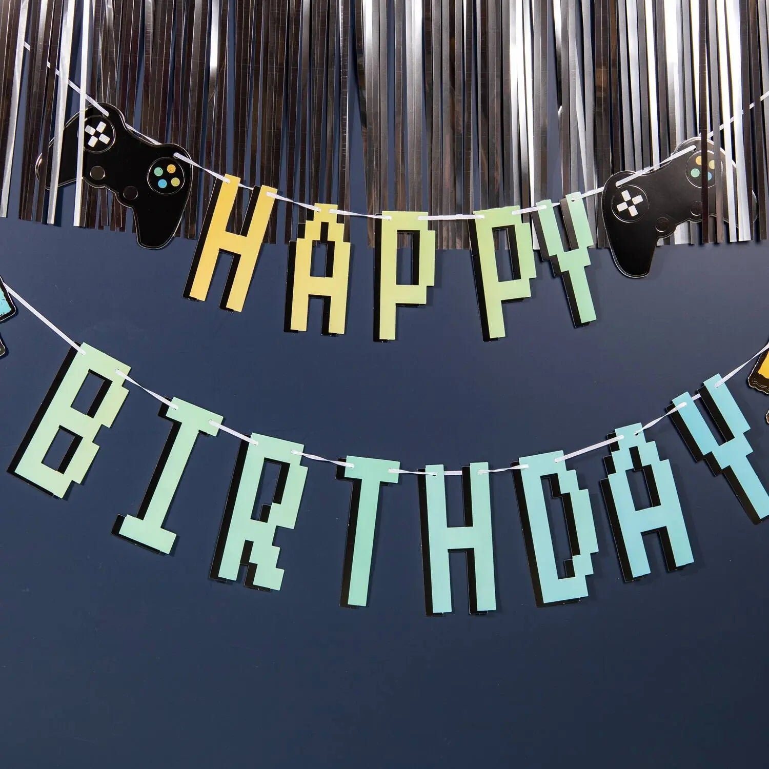 Letter Banner - "Happy Birthday" - Level Up - 1,5 meter Unique