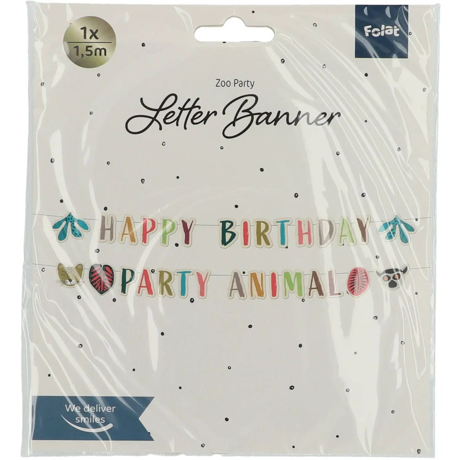 Letter garlands Zoo Party - 2 pieces Folat
