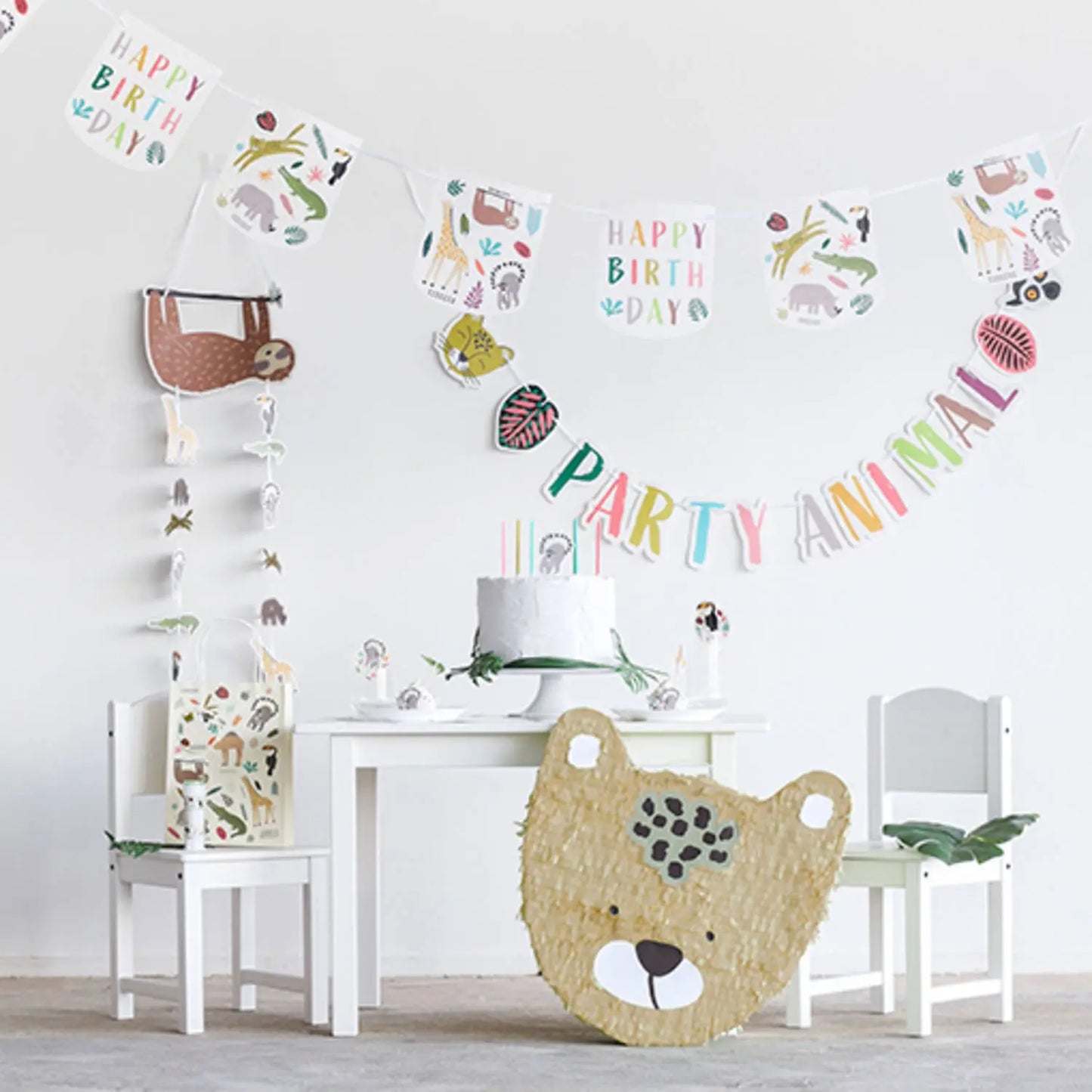 Letter garlands Zoo Party - 2 pieces Folat