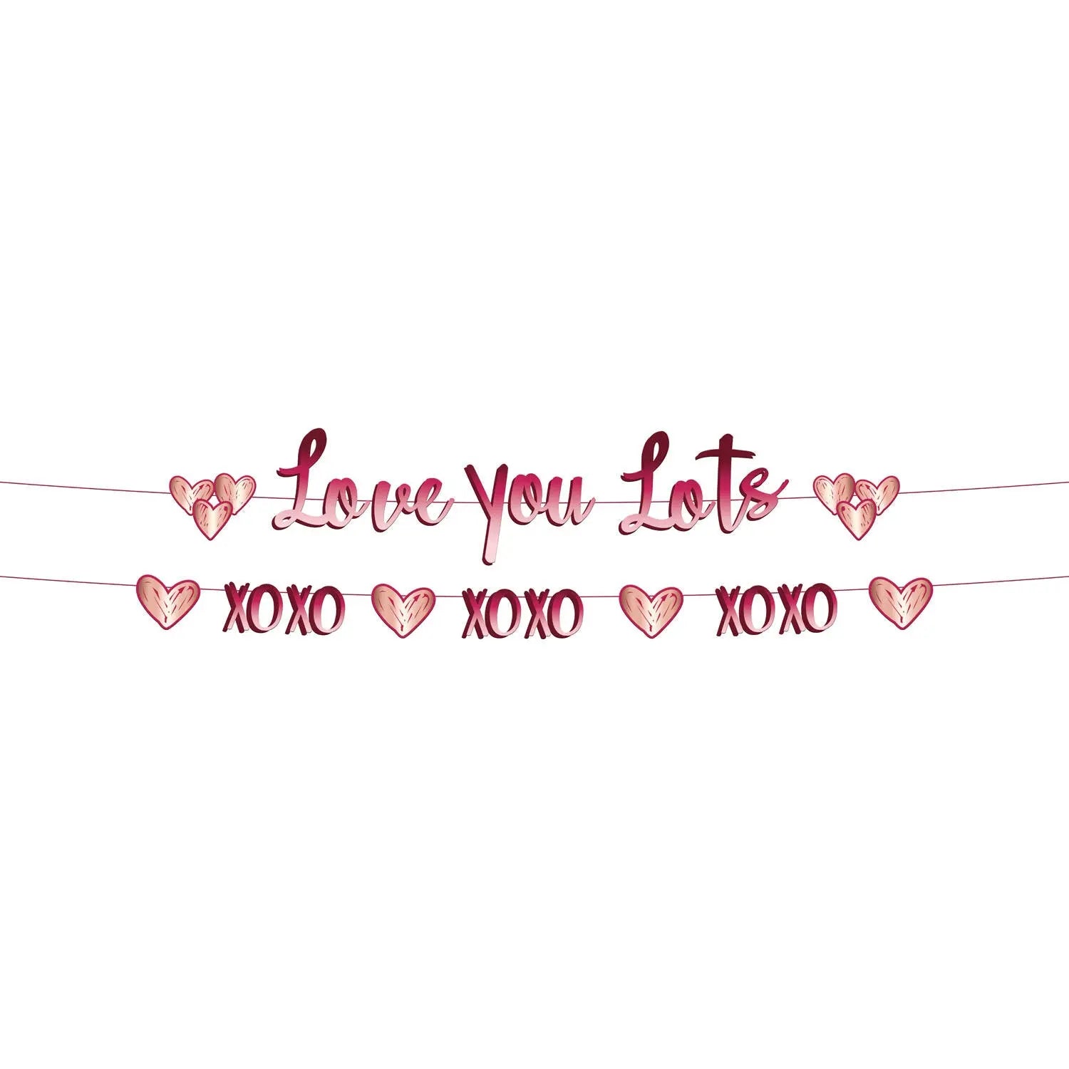 Letter garlands 'Love You Lots' - 2 pieces Folat