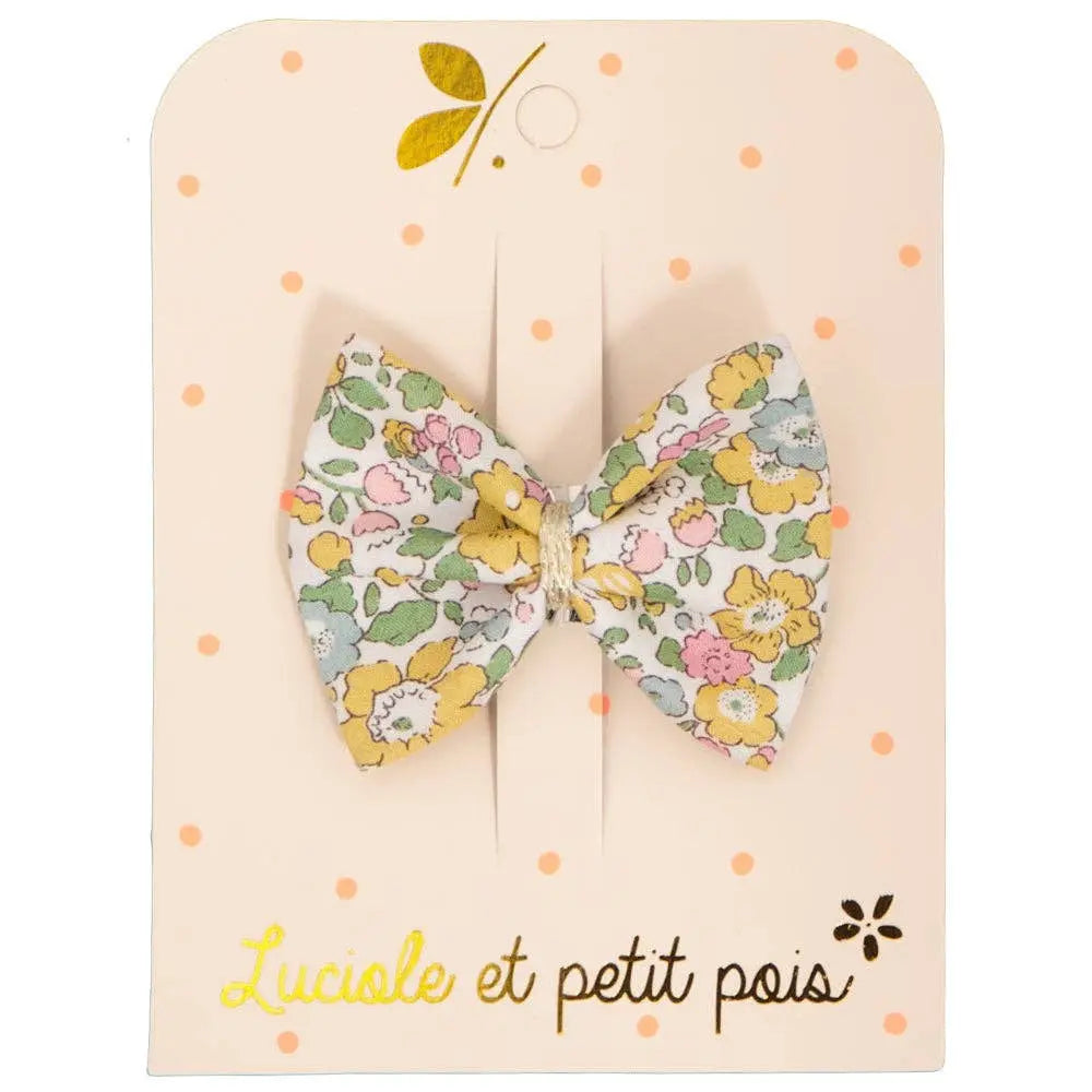 Liberty Betsy ann lemon bow tie Luciole et Petit Pois