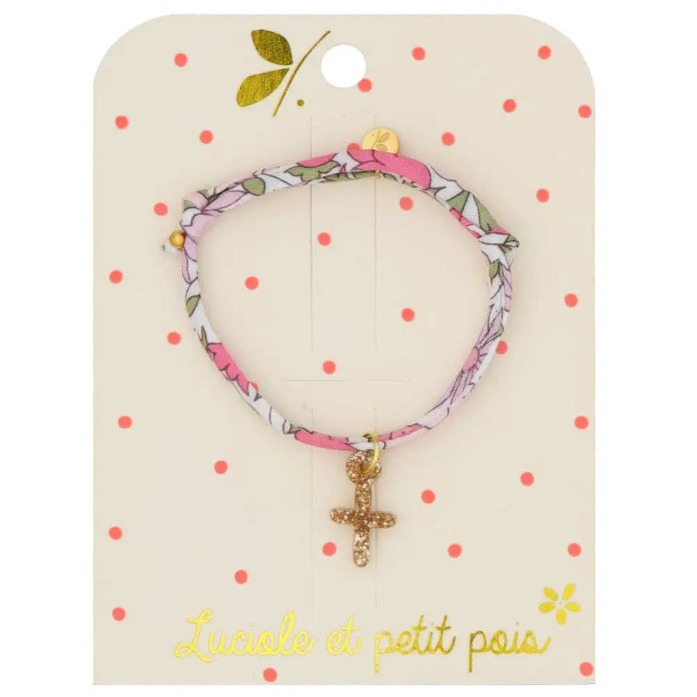 Liberty Bracelet - Sparkling Rose Poppy and Daisy Luciole et Petit Pois