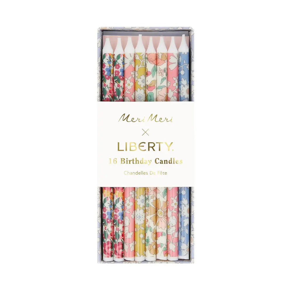 Liberty mixed print party candles Meri Meri