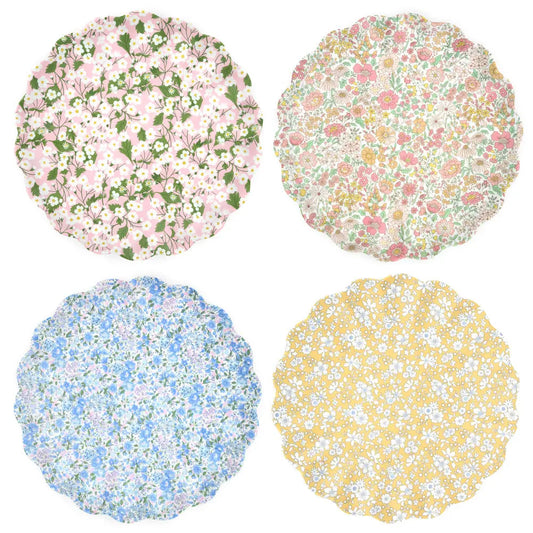 Liberty mixed set reusable plates L Meri Meri