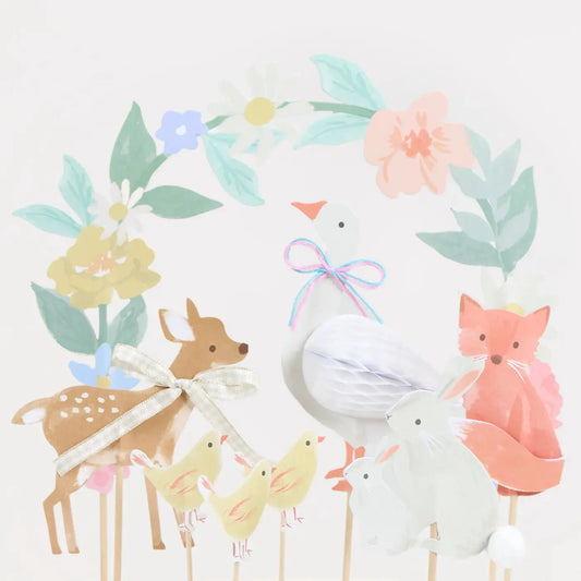 Little Animals Cake Toppers (x 8) Meri Meri