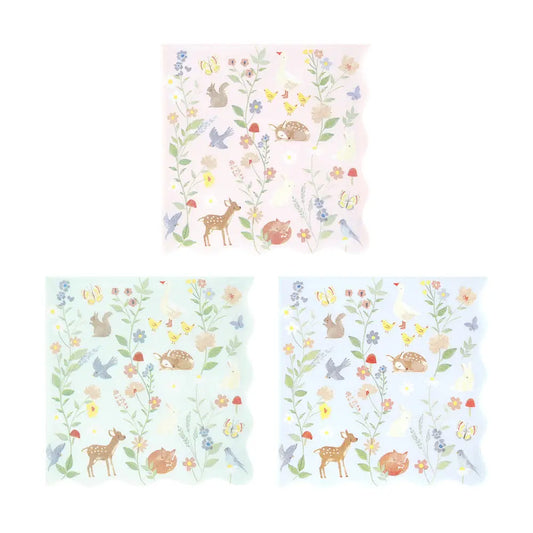 Little animals napkins L Meri Meri
