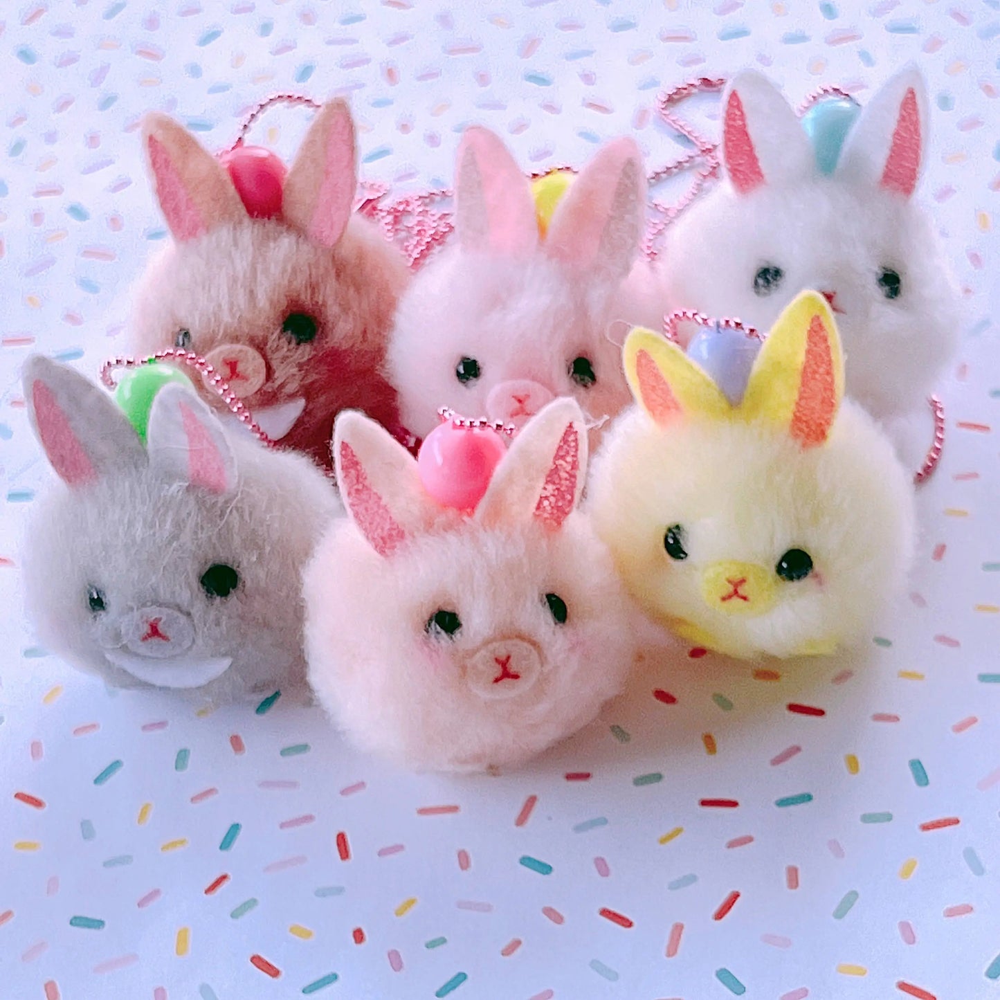 Ltd. Pop Cutie PomPom Bunny Kids Necklaces - Easter Pop Cutie Accessories