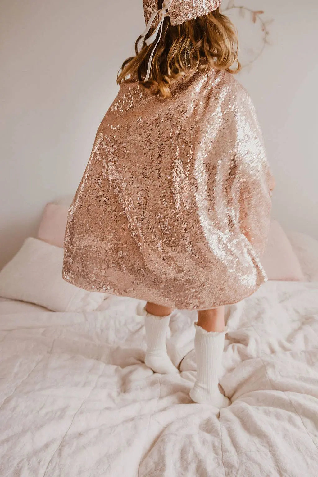 Luciole et Petit Pois - Cape - Pink sequins Luciole et Petit Pois