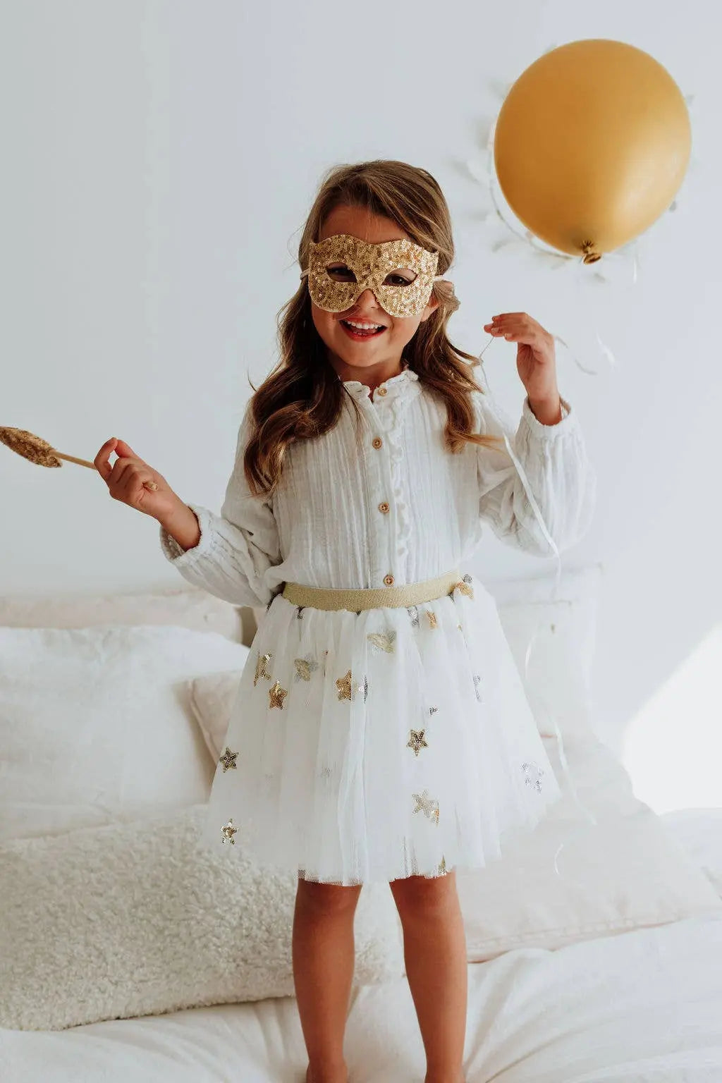 Luciole et Petit Pois - Mask - Gold sequins Luciole et Petit Pois