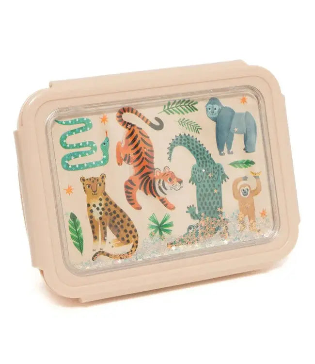 Lunchbox bento upside down animals with glitter Petit Monkey