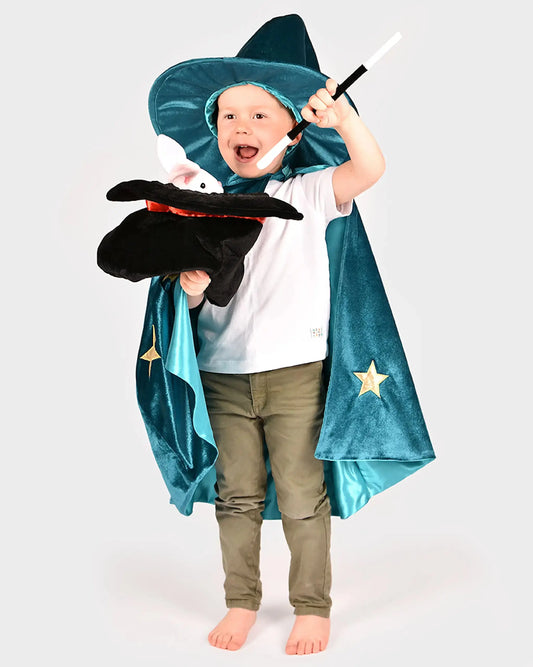 MAGICIAN HAT w RABBIT & WAND adj Party Pro