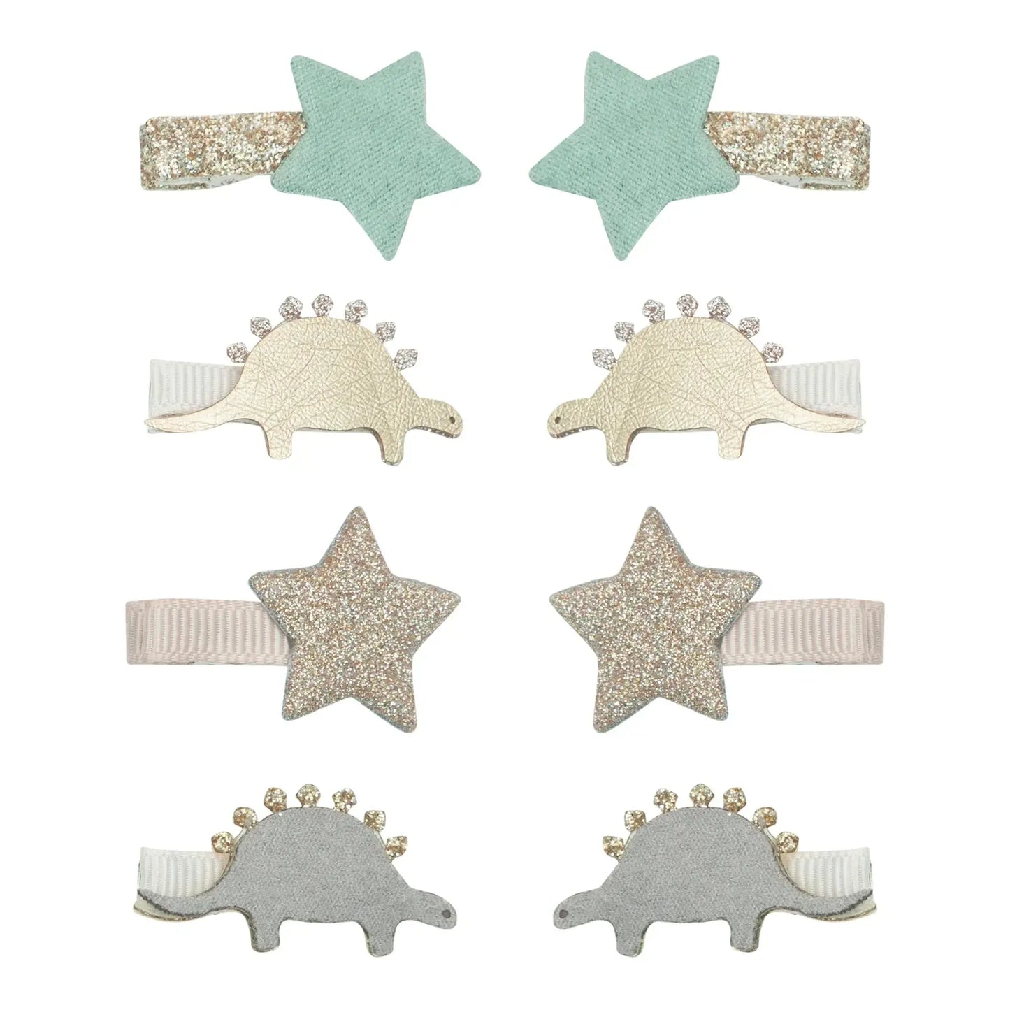 MINI HAIR CLIPS -DREAMER DINO (8 PACK) Mimi & Lula