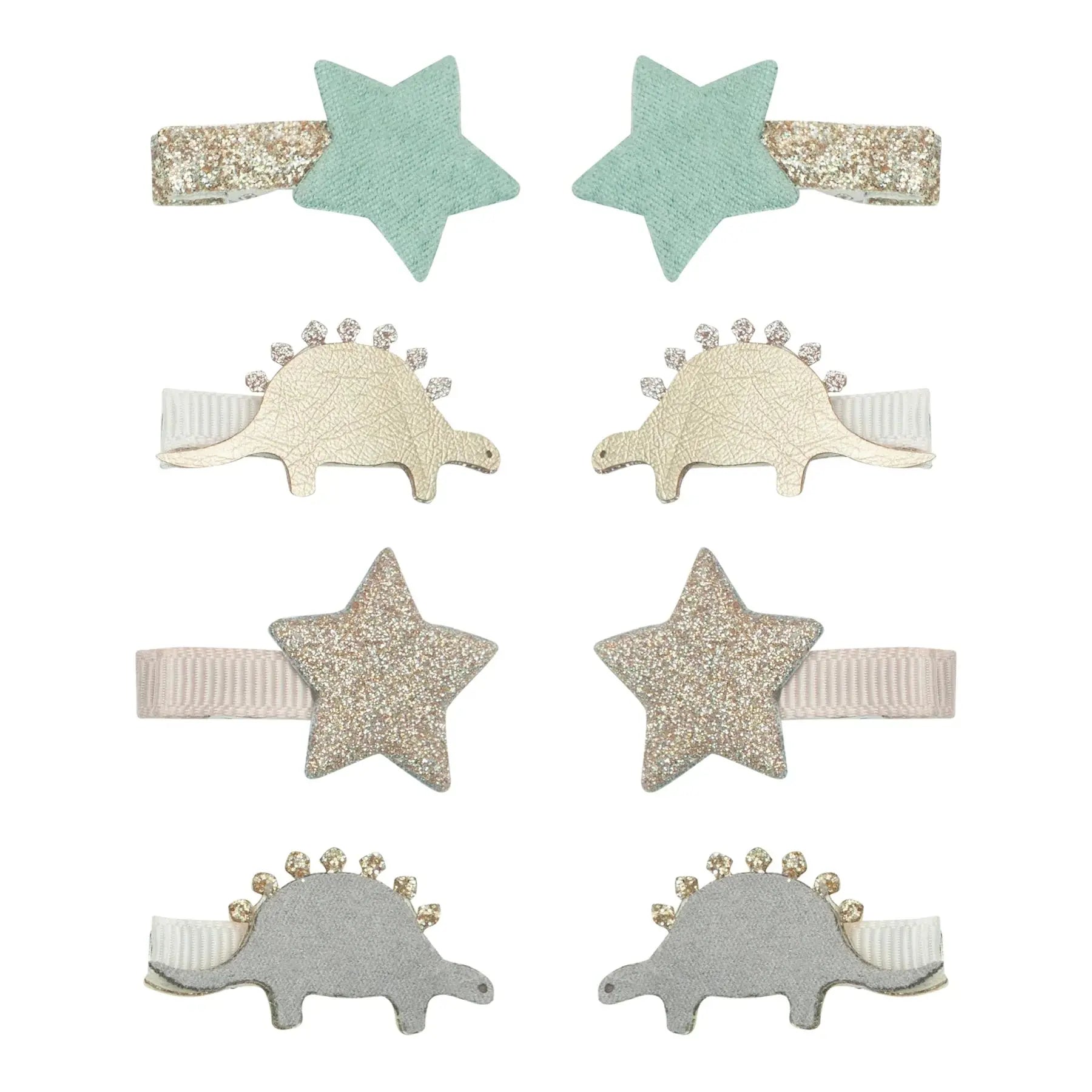 MINI HAIR CLIPS -DREAMER DINO (8 PACK) Mimi & Lula
