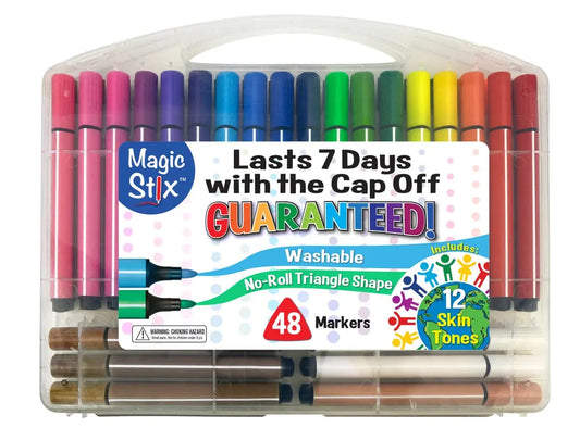 Magic Tri Stix 48 Color- Includes Global Skin TPG-390 The Pencil Grip