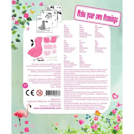 Make your own Flamingo activity set Souza