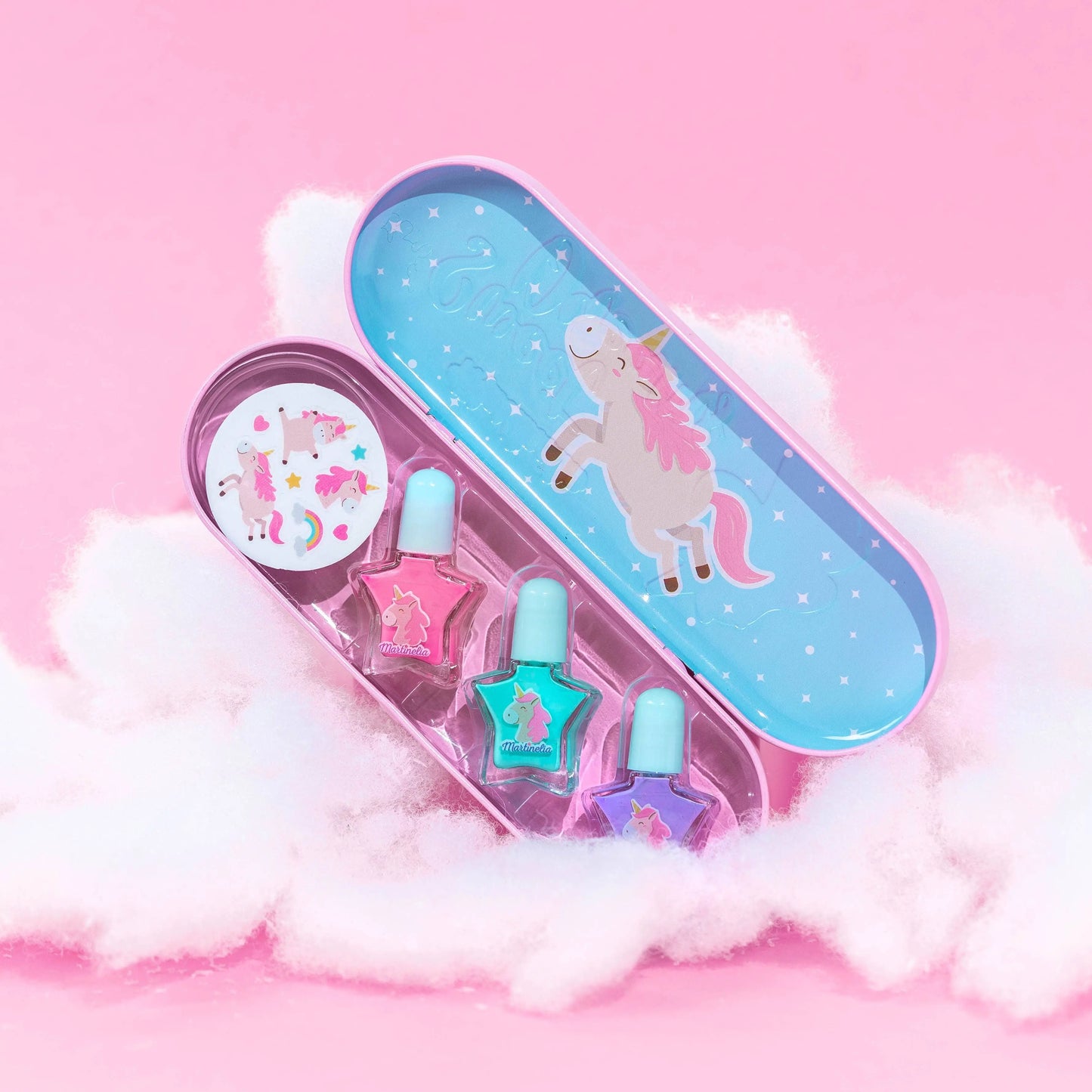 Martinelia Little Unicorn Nail Polish + Stickers Aquarius Cosmetic SLU
