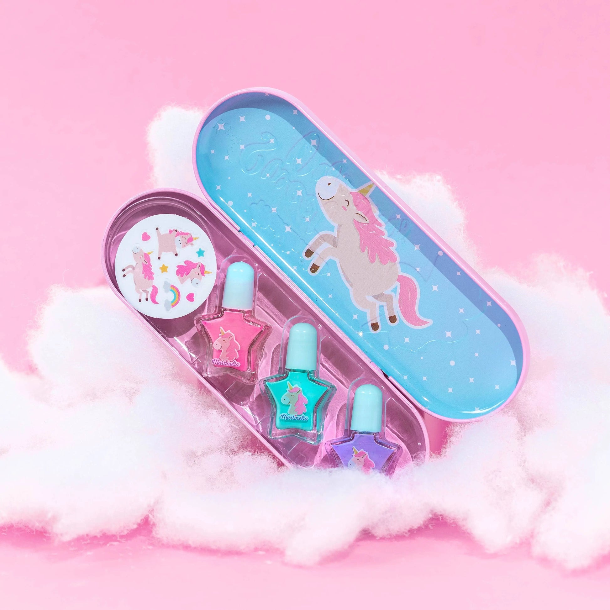 Martinelia Little Unicorn Nail Polish + Stickers Aquarius Cosmetic SLU