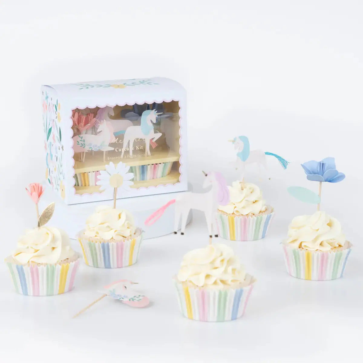 Meadow Unicorns Cupcake Kit (x 24 toppers) Meri Meri