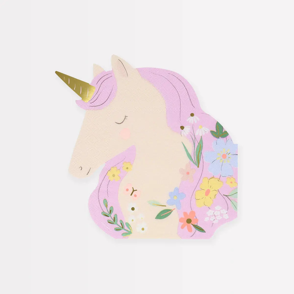 Meadow Unicorns Shaped Napkins (x 16) Meri Meri