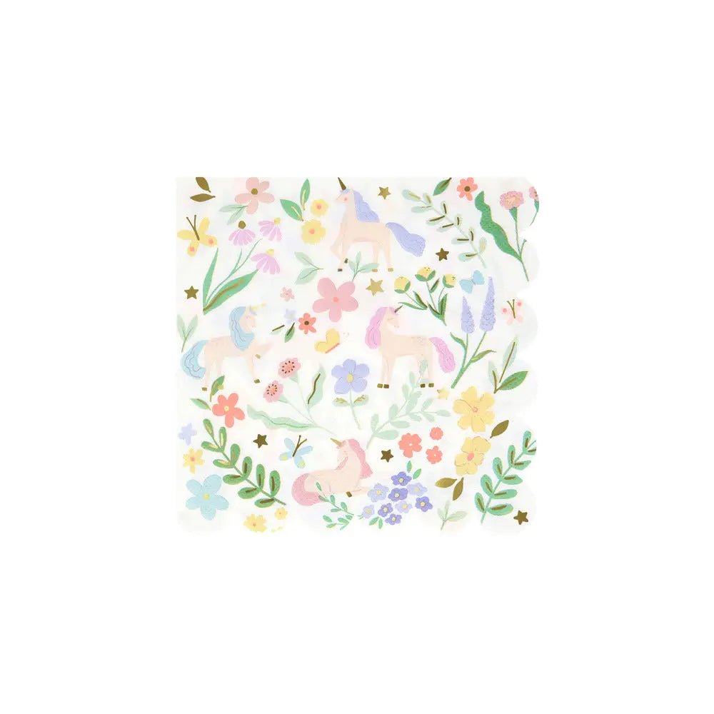 Meadow unicorns napkins s Meri Meri