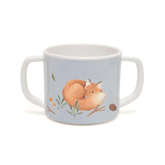 Melamine cup Fox Dove Blue Petit Monkey