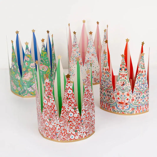 Meri Meri X Liberty festive party crowns Konges Slojd