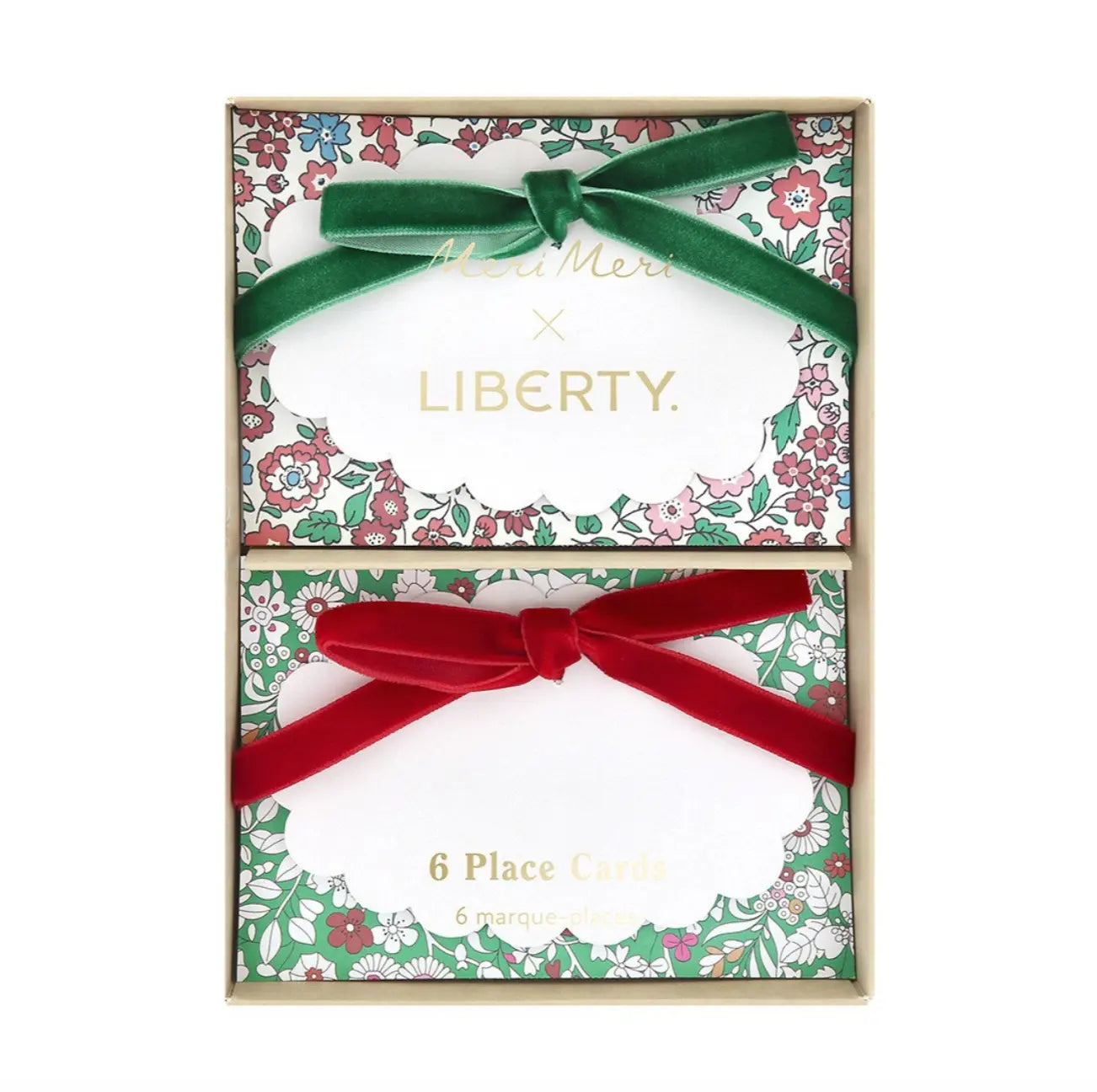 Meri Meri X Liberty winter place cards Meri Meri