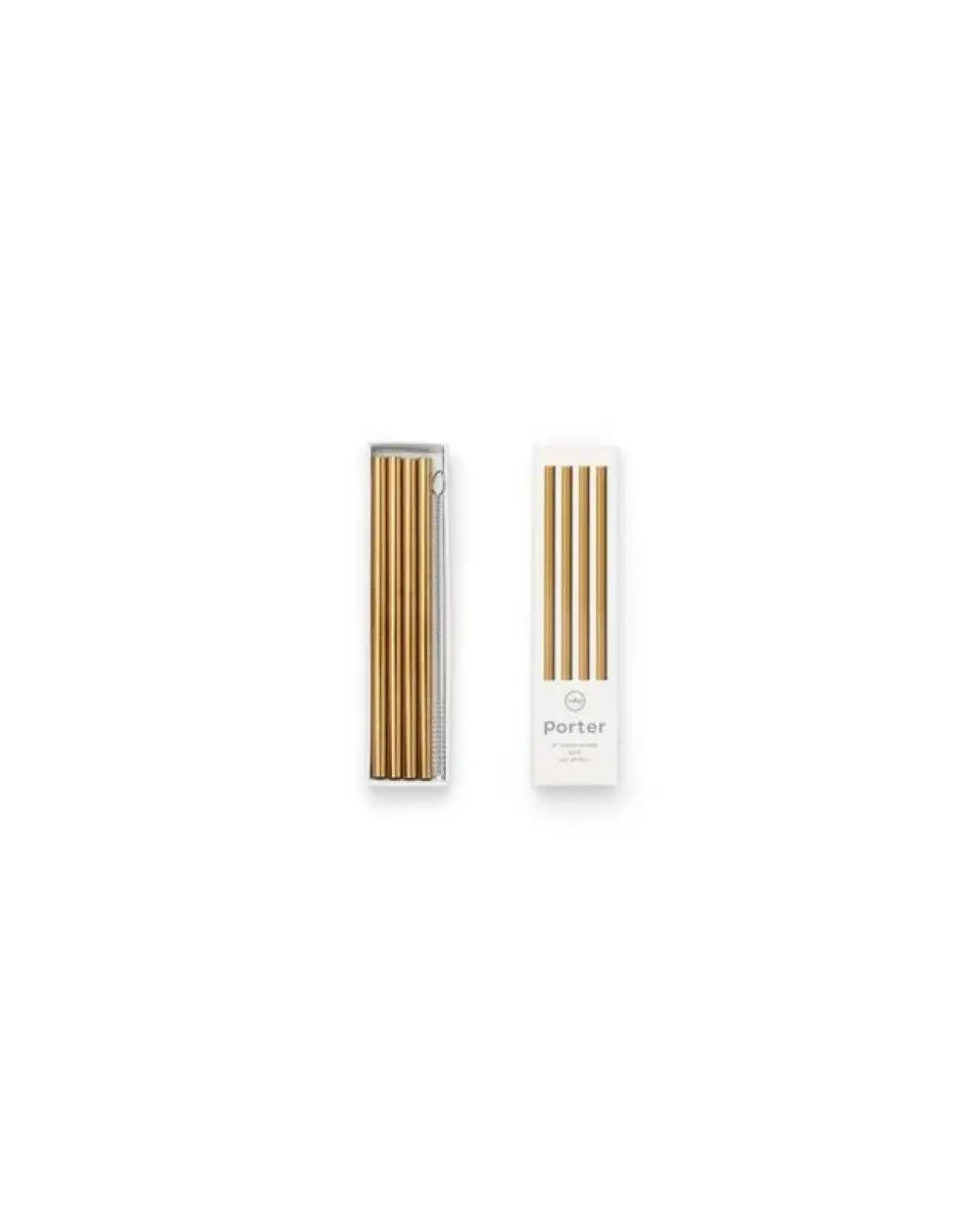 Metal straws gold W&P