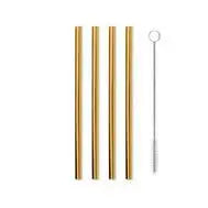 Metal straws gold W&P
