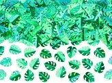 Metallic confetti Leafs, green, 15g Partydeco