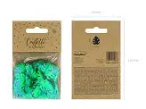 Metallic confetti Leafs, green, 15g Partydeco